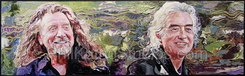 Robert Plant & Jimmy Page Painting #1